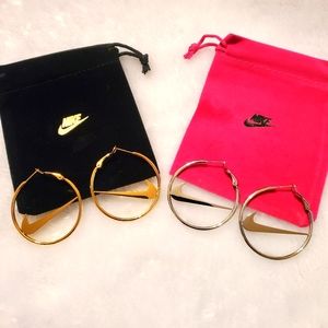 Nike Swoosh Hoop Earrings